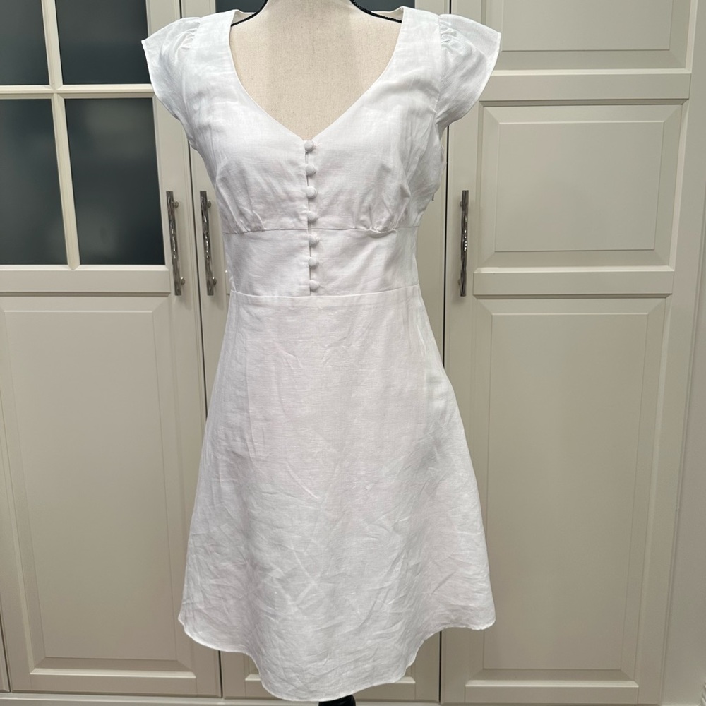 🆕Banana Republic White Cap Sleeve Dress